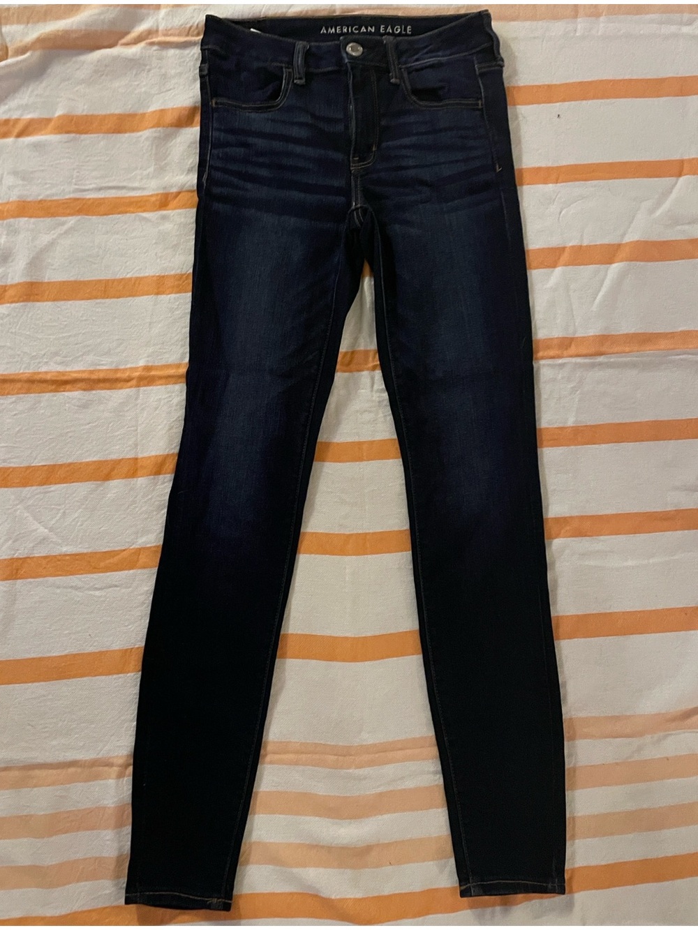 American Eagle Outfitters Dark Indigo Skinny Jeggings Size 6 Long